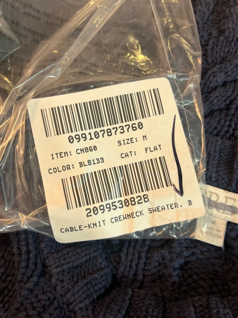 Not for sale J.Crew Cable-knit crewneck sweater in navy